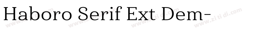 Haboro Serif Ext Dem字体转换